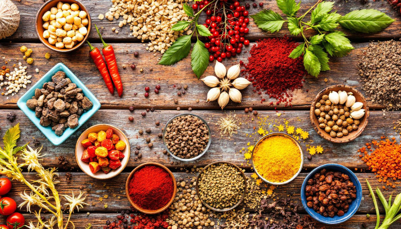 Combinaison d'épices et herbes pour une meilleure absorption des nutriments